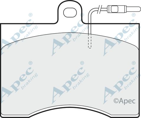 APEC BRAKING Bremžu uzliku kompl., Disku bremzes PAD618